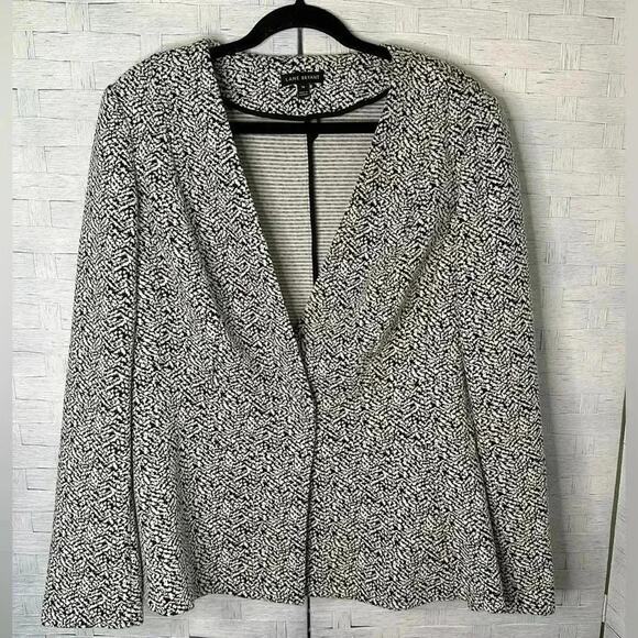 Lane Bryant Blazer Suit Jacket black & white office wear plus size blazer - Picture 1 of 11